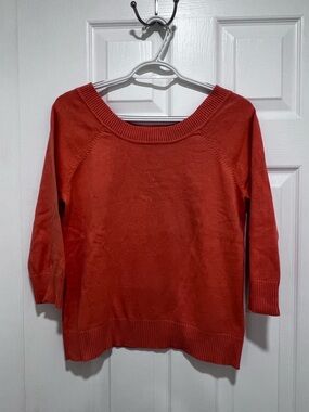 Chadwicks Rust Orange Boatneck Sweater